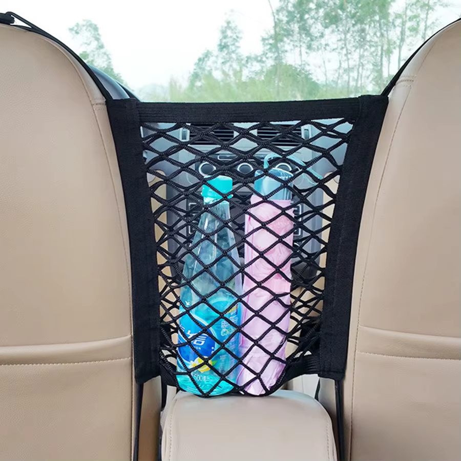 Back Seat Mesh Dog Barrier with Storage Pocket, image 3